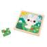 Фото #2 товара Пазл для малышей Janod Кролик белый, 9 деревянных частей