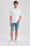 Skinny Fit Jean Bermuda