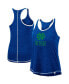 ფოტო #1 პროდუქტის Women's Heathered Navy Notre Dame Fighting Irish Circus Wedding Racerback Tank Top