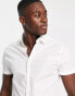 ASOS DESIGN skinny fit shirt in white