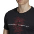 Фото #7 товара Мужская спортивная футболка черная с надписью ADIDAS Match Code Graphic Short Sleeve T-Shirt