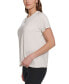 ფოტო #3 პროდუქტის Women's Cotton Embellished-Logo T-Shirt