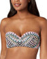 Фото #1 товара Bar Iii 263630 Women's Printed Underwire Midkini Top Swimwear Size Medium