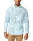 ფოტო #1 პროდუქტის Men's Classic-Fit Long-Sleeve Gingham Poplin Shirt
