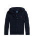 Фото #3 товара Toddler and Little Boys Cable Cotton Hooded Full-Zip Sweater