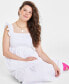 Фото #2 товара Women's Cotton Smocked Midi Dress, Created for Macy's