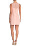 BCBGeneration Sleeveless Mesh Cut Out Dress Pink Coral 2