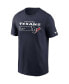 Men's Navy Houston Texans Division Essential T-shirt