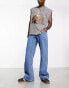 Фото #6 товара ASOS DESIGN wide flare jeans in mid blue wash