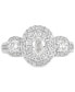 ფოტო #2 პროდუქტის Diamond Oval Halo Engagement Ring (1-1/2 ct. t.w.) in 14k White Gold