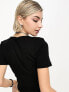 Фото #3 товара Noisy May ribbed keyhole detail top in black