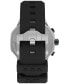 ფოტო #4 პროდუქტის Unisex UFC King Analog Black Silicone Strap 45mm Octagonal Watch