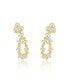 Фото #1 товара Evening Earrings Statement CZ Cluster Studs