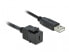 Фото #3 товара Delock 86378 - Flat - Black - USB C - USB A - Female - Male