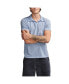 ფოტო #1 პროდუქტის Men's Burnout Slub Jersey Johnny Collar Polo Shirt