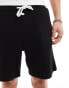 Bershka jersey short in black