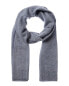 Фото #1 товара Qi Cashmere Jersey Cashmere Scarf Men's Blue Os