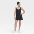 Фото #1 товара Women's Knit Halter Active Woven Dress - All In Motion Black XL