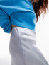 Фото #3 товара Topshop Curve satin bias maxi skirt in light blue