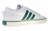 adidas originals NIZZA 复古 休闲 防滑减震 低帮 板鞋 男女同款 白绿 / Кроссовки Adidas originals NIZZA CQ2327