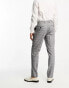 Фото #4 товара French Connection prince of wales check suit trouser in mid grey