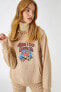 Фото #1 товара Kadın Bej Sweatshirt 3WAL10433IK