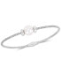 Cultured Freshwater Pearl (8-9mm) Bangle Bracelet in Sterling Silver