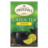 Фото #1 товара Twinings, Зеленый чай, лимон, 20 чайных пакетиков, 40 г (1,41 унции)