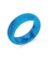 ფოტო #1 პროდუქტის Good Luck Energy Smooth Stackable Natural Dyed Golden Jade Band Ring