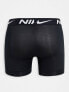 Фото #3 товара Nike Dri-Fit Essential Microfiber boxer briefs 3 pack in black