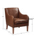 Ferguson 28" Faux Leather Accent Chair