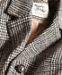 ფოტო #4 პროდუქტის Juniors' Houndstooth Long-Sleeve Reefer Coat