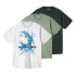 JACK & JONES Splash Ocean short sleeve T-shirt 3 units