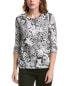 Фото #1 товара Edinburgh Knitwear Leopard Linen-Blend Sweater Women's