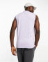 Фото #3 товара FCUK sleeveless t-shirt vest in lilac