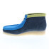 Фото #10 товара Clarks Wallabee Boot 26163073 Mens Blue Suede Lace Up Chukkas Boots