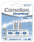 Фото #2 товара Camelion NH-AA2300ARBP2 - Rechargeable battery - Nickel-Metal Hydride (NiMH) - 1.2 V - 2 pc(s) - 2300 mAh - Silver