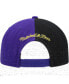 ფოტო #4 პროდუქტის Men's Purple Los Angeles Lakers Hardwood Classics Retroline Snapback Hat