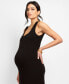Women's Bodycon-Style Maxi Sleeveless Maternity Nursing Dress