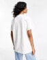 ASOS DESIGN oversized tee with enjoy yourself oversized graphic in white