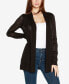 Women's Pointelle Long Sleeves Open Cardigan Sweater