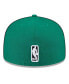 Фото #2 товара Men's Kelly Green Boston Celtics Piped and Flocked 59Fifty Fitted Hat