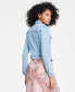 ფოტო #4 პროდუქტის Women's Denim Trucker Jacket