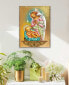 Icon Blessing Angel with Child Wall Art on Wood 8"