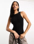 Фото #1 товара ASOS DESIGN double layer racer bodysuit in black