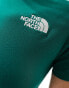 The North Face cropped logo t-shirt in green