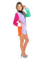 Фото #3 товара Women's David Multi Colorblock Shirt Dress