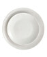 Фото #9 товара FaáTima 16 Piece Porcelain Double Bowl Dinnerware Set, Service for 4