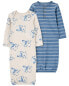 Фото #1 товара Baby 2-Pack Sleeper Gowns NB