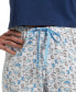 Women's Sleepwell Printed Knit Capri Pajama Pant Made with Temperature Regulating Technology